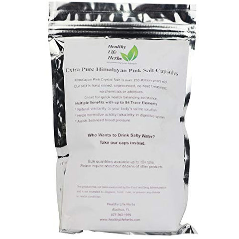 Healthy Life Herbs - Cápsulas de Sal Rosa do Himalaia 540 Caps (850 mg) – Dieta Keto e Eletrólitos