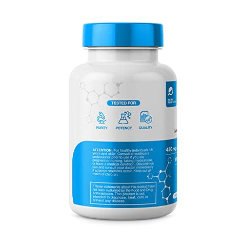 Prime Powders - ATP Capsules – 120 Cápsulas – Adenosina Trifosfato Dissódico – 400mg por Porção – Aumente Energia Resistência Stamina
