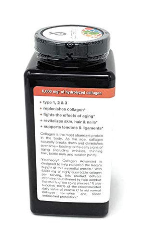 Collagen Plus Biotin – 390 Tabletes | Colágeno + Biotina | Saúde da Pele e Cabelos | Marca Youtheory - Youtheory