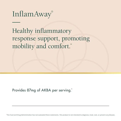 InflamAway: Modula uma Resposta Inflamatória Saudável – Com Boswellia Serrata, Bromelina, Gengibre, Pimenta Preta (BioPerine) e Ervas Chinesas – 60 cápsulas - Natura Health Products