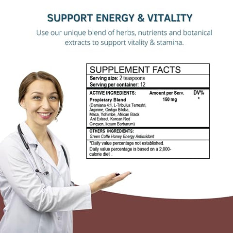 BY CARIOLA - Zelux 4 oz Energy Source – Booster de Testosterona para Homens – Resistência Natural – Energia Duradoura – Damiana, Tribulus Terrestri, Ginkgo Biloba, Maca – Marca Zelux