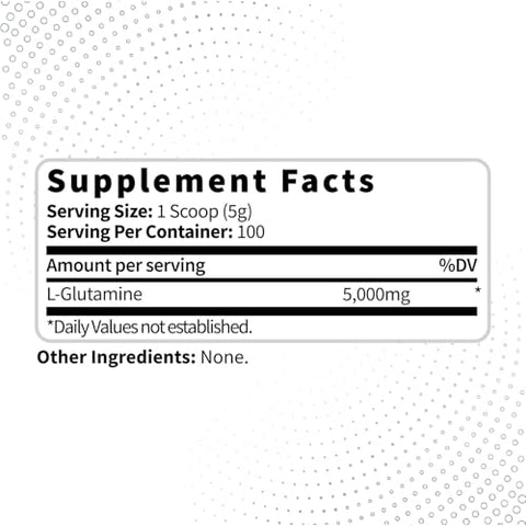 L-Glutamine em Pó (500g) – Suplemento Puro de L-Glutamina para 3 Meses – Vegano, Sem Glúten, Sem Aditivos - Type Zero