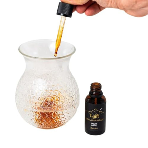 Himalayan Shilajit – Gotas Líquidas de Ouro – Shilajit Orgânico de Grau Superior – Extraído por Sherpas Nepaleses a 18k Pés – Secado ao Sol e Testado em Laboratório para Pureza e Segurança – 30ml - Lajit
