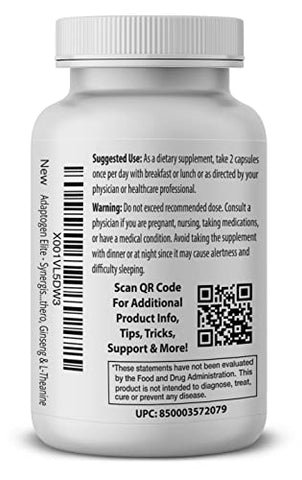 Pro Formulations MD - Adaptogen Elite – Mistura Sinérgica – 60 cápsulas – Equilibra o Cortisol