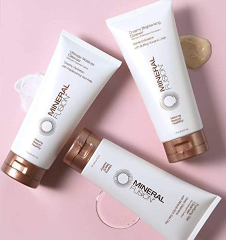 Gel Facial Purificante Mineral Fusion, Limpeza Vegana Nutritiva com Argila Marinha Rica em Minerais