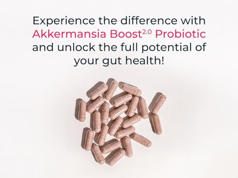 NEXT-MICROBIOME - Probiome-Boost 2.0 com Akkermansia muciniphila; 60 Cápsulas Combo com Probióticos e Prebióticos | Aumente a Saúde Intestinal