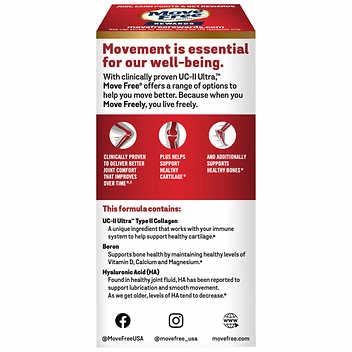 DO MY BEST - Move-Free Ultra Triple Action – Suplemento Articular 75 Comprimidos (Pacote com 2) | Marca em Destaque