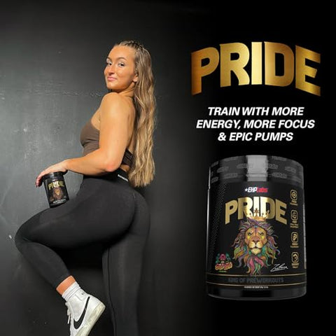 Pride Pré-Treino em Pó Energético – Pré-Treino sem Açúcar para Homens – 300g - EHP Labs