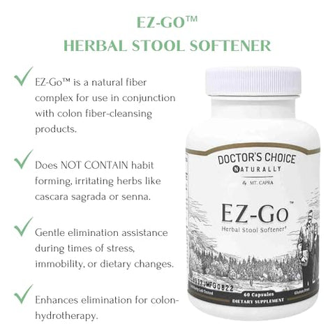 Doctors Choice,Naturally - Ez-go Cápsulas, Frasco com 60 Unidades – Aumente sua energia e bem-estar