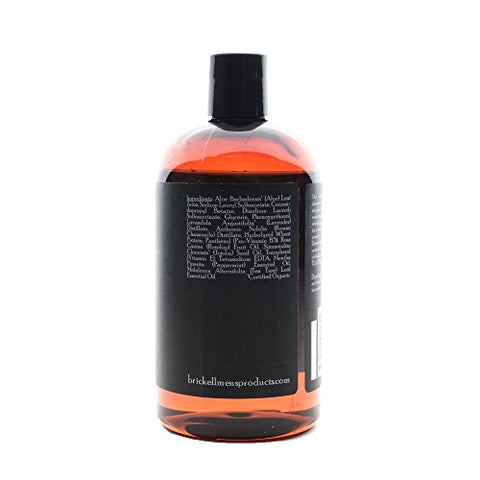 Brickell Men's Products - Gel de Banho Refrescante de Hortelã para Homens Brickell, Natural e Orgânico, Limpeza Profunda com Aloe Vera, Glicerina e Jojoba, Livre de Sulfatos