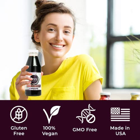 Wellgenix - Omni Detox Cleanse Drink – Suco Detox para Limpeza Completa do Corpo – Sabor Uva – Fórmula 100% Natural para Desintoxicação do Corpo Inteiro – Limpeza Rápida do Corpo Enriquecida com Vitaminas
