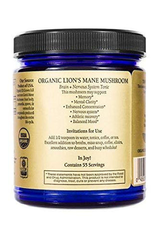 Lion’s Mane (Orgânico) – Cogumelo do Poder Mental (100g) - Sun Potion