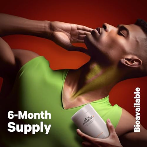 ADK – Vitamina A Essencial, Vitamina D3 5000 UI, Vitamina K1 – 60 cápsulas - Codeage