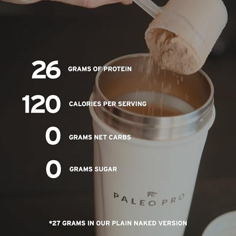 Paleo Pro - Proteína em Pó PaleoPro de Pasto, Livre de Glúten e Laticínios | Sem Açúcar, Soja, Grãos ou Carboidratos Líquidos | Paleo