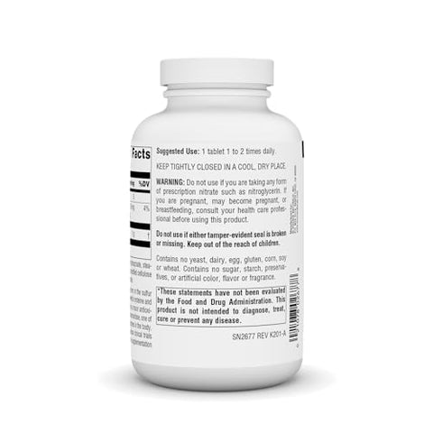 N-Acetyl Cysteine – Suporte Antioxidante para a Saúde Respiratória, 1.000 mg – 180 Comprimidos - Source Naturals