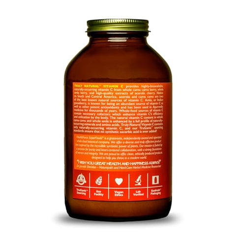 HEALTHFORCE SUPERFOODS - HealthForce SuperFoods – Vitamina C Natural com Camu Camu – Suporte Imunológico – Vegano, Não-OGM – 400g, 67 Porções