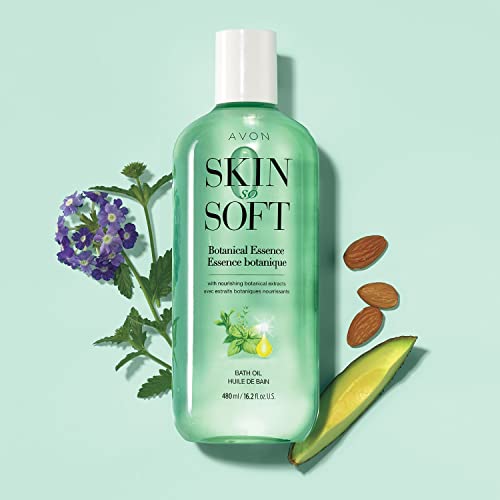 AVON - Óleo de Banho Avon Skin So Soft Botanical Essence, 480 ml – Lacrado
