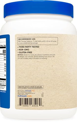 Pó de Couve Orgânica 454g – Natural, Não-OGM, Livre de Glúten, Certificado Orgânico USDA - Nutricost