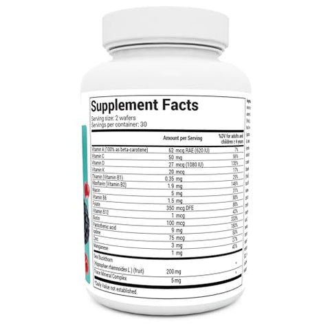 Dr. Berg Nutritionals - Dr. Berg Kids Chewable Multivitaminas – 20 Nutrientes Essenciais – Sem Açúcar – Vitamina Diária para Crianças