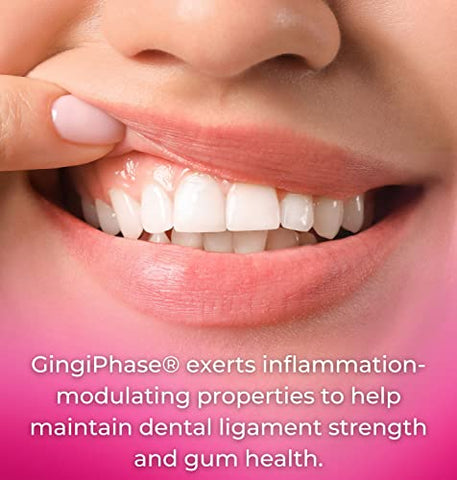 Tango - GingiPhase – Suplemento Natural para Suporte Dental de Ervas para Gengivas, Dentes e Circulação Mandibular (120 Cápsulas)