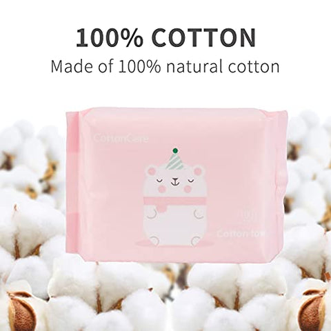 COTTONCARE - Toalhas Umedecidas Baby Dry, 100% Algodão, Lenços de Algodão Umedecidos, Pele Sensível do Bebê, Cuidado com a Pele do Bebê, 6 Pacotes (600 Unidades) – Marca Baby Dry