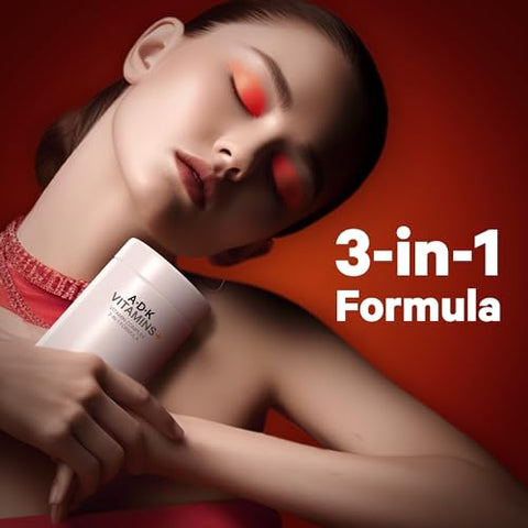 ADK – Vitamina A Essencial, Vitamina D3 5000 UI, Vitamina K1 – 60 cápsulas - Codeage