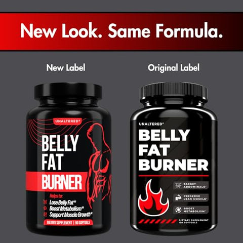 Queimador de Gordura Abdominal UNALTERED para Homens – Perca Gordura Abdominal, Fortaleça os Abdominais, Apoie o Crescimento Muscular Magro – Jitter
