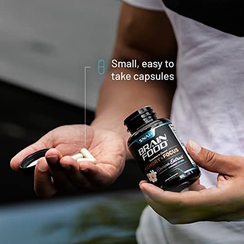 Brain Booster – Suplemento Nootrópico para Memória e Foco | 60 Cápsulas | Aumente sua Concentração e Desempenho Cognitivo - Snap Supplements
