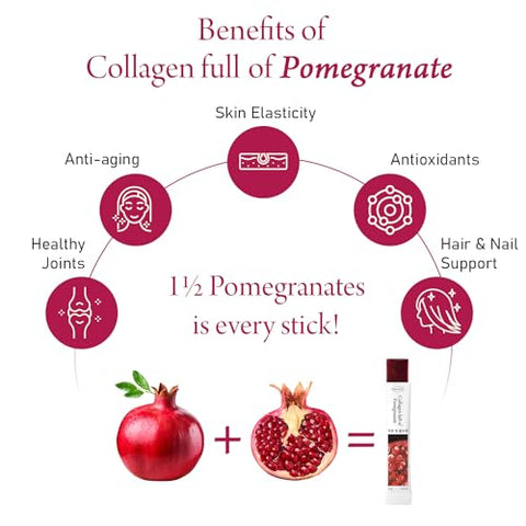 WELLINUS - Collagen Jelly Stick Snack Multi-Pack 75 Sticks – Pomegranate, Mango, Blueberry – Pele, Cabelo, Unhas, Imunidade e Articulações – Marca: [Nome da Marca]