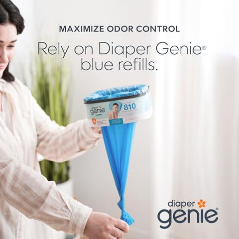 Recarga Diaper Genie Jumbo Square com filme contínuo – até 1080 fraldas tamanho recém-nascido por recarga