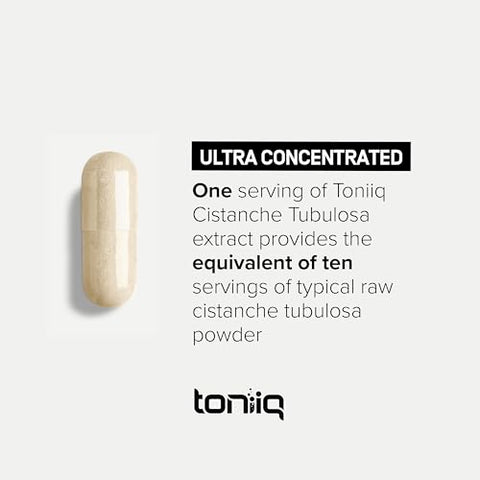 Cistanche Tubulosa – Suplemento Puro de Cistanche para Homens – 10x Altamente Concentrado com 50% de Echinacoside e 10% de Verbascoside – Resistência Força Recuperação Humor – 4000mg – 10g - Toniiq
