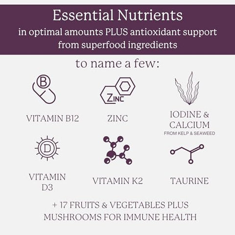 Multivitamínico Diário para Mulheres – Fórmula Vegana para Mulheres Acima de 50 Anos, 120 Cápsulas, Vitaminas Essenciais para Saúde e Bem-Estar Ótimos - Dr. Fuhrman
