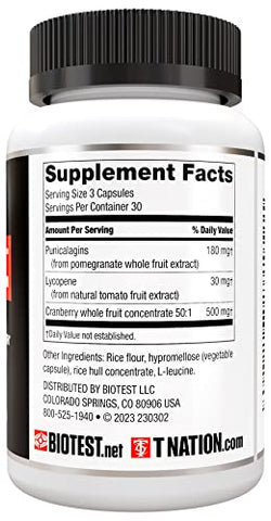 P-Well – Suporte para Próstata e Trato Urinário com Romã, Cranberry e Licopeno – 90 Cápsulas - Biotest
