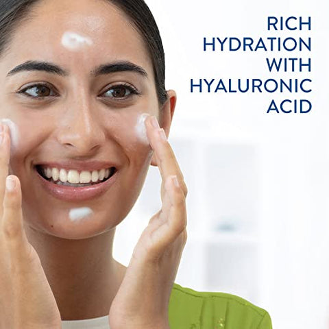 Creme Hidratante Noturno Rico para o Rosto, com Ácido Hialurônico, 50ml, Hidratante para Pele Seca a Muito Seca, Sem Fragrância Adicionada (Embalagem Pode Variar) - Cetaphil