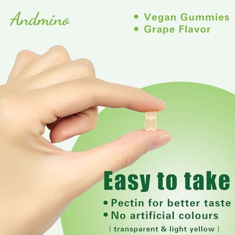 andmino - L-Glutamina Gummies 1000 mg com Trehalose – Suporte Intestinal e Reforço Imunológico