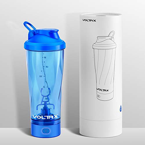 Garrafa Premium de Agitador Elétrico de Proteína, Feita com Tritan – Livre de BPA – 700 ml Copo Misturador Portátil Vortex/USB C Recarregável para Shakes de Proteína - VOLTRX