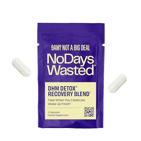 No Days Wasted - DHM Detox: Recuperação e Melhor Dia Seguinte – 5 Porções, Tomar à Noite para Resultados Incríveis