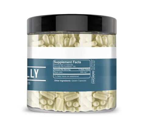 Royal Jelly 200 Cápsulas, Pura – 100% Natural | Saúde e Bem-Estar - Earthborn Elements