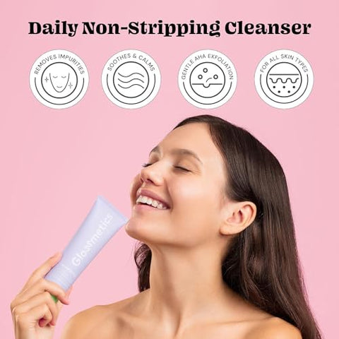 Conjunto de Cuidados com a Pele Glossmetics Essential Bundle para Adolescentes – Conjunto de Presente para Cuidados com a Pele Feminina, Conjuntos de Cuidados Faciais para a Pele