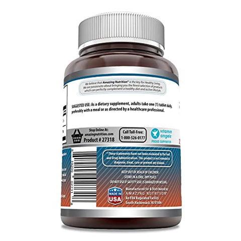 Amazing Nutrition - Amazing Formulas Cálcio 600 Mg com Vitamina D3 400 UI | 250 Comprimidos | Não-OGM | Sem Glúten | Fabricado nos EUA