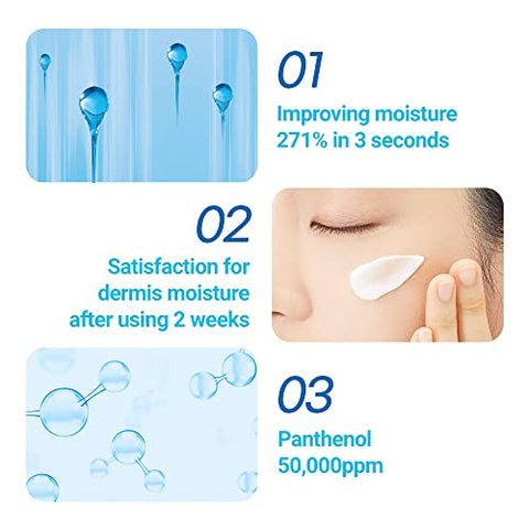 Creme Hidratante Intenso Real Barrier (Pote), Hidratante Facial para Pele Sensível, Hipoalergênico Hidratação Profunda Rápida para Pele Seca, Recuperação da Barreira Cutânea Danificada, Kbeauty 50g