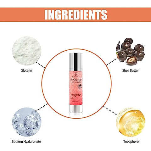 Yzmoffer - B Glossy Serum Corporal para Rugas: Hidratante Nutritivo Reparador para Suavizar a Pele – Com Ácido Hialurônico, Vitamina E, Glicerina e Manteiga de Karité