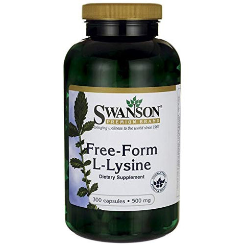L-Lysine Free Form – Suplemento Natural para Apoio ao Estresse - Swanson