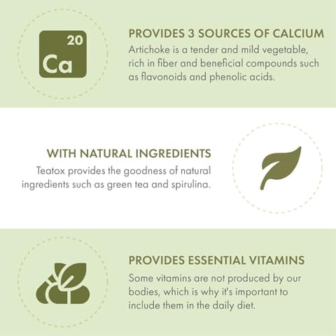 VITASEI - Teatox Detox: Chá Detox Natural para Limpeza do Organismo – 100% Eficaz e Saudável