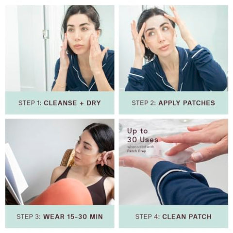 Siliconefusion – Patches de Silicone Reutilizáveis para Olhos e Boca – Hipoalergênicos, Testados por Dermatologistas – Patches de Silicone de Grau Médico para Linhas Finas, Rugas e Cicatrizes – Natural - Dermaclara