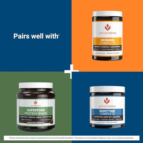 Bio Collagen Complex – Colágeno Vegetal com Biotina Altamente Absorvível para Apoiar a Pele Jovem, Saúde Capilar e Força Muscular – Fórmula Vegana com Lustriva - ACTIVATEDYOU