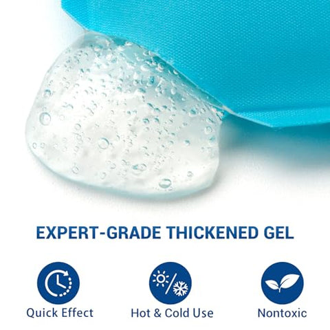 AlierGo - Geladeiras Pequenas, 6 Pacotes, Elegíveis para FSA HSA, Mini Gel Reutilizável para Lesões, Compressa Quente e Fria para Machucados de Crianças, Dores de Cabeça, Dentes do Siso, Amamentação, Alívio da Dor