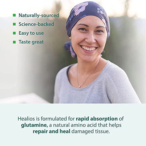 Healios - HEALIOS – Suplemento Oral e Dietético de Sabor Uva, em Pó, Fonte Natural de L-Glutamina, Trehalose e L-Arginina, 330g