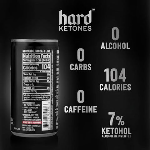 Dr. Up Sem Açúcar (aka NASTY) | Alternativa sem Álcool 0.0%% com 7%% Ketohol | Pack com 12 Latas de 250ml - Hard Ketones