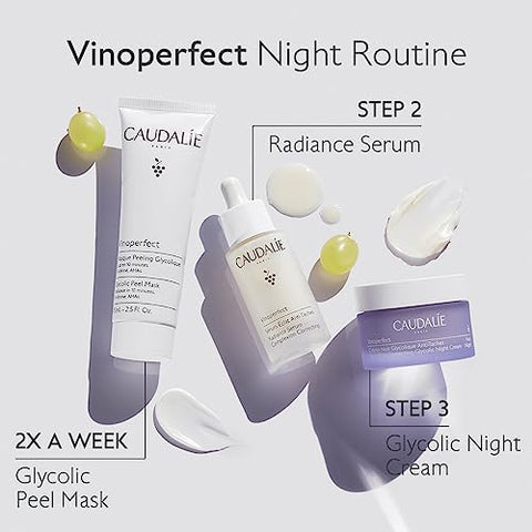 Caudalie Vinoperfect Máscara Peel Glycolic e AHAs, Radiância em 10 minutos, 75 ml